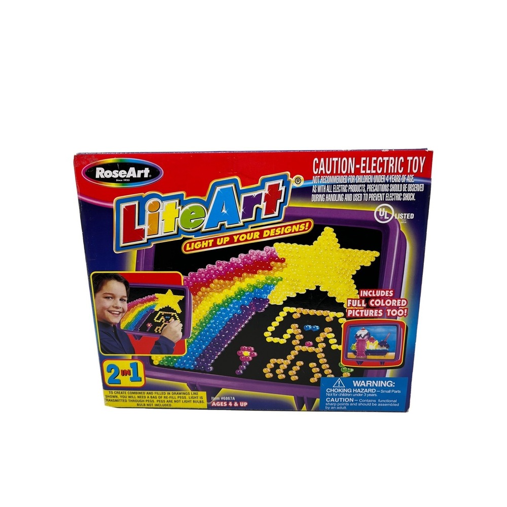 1997 RoseArt Super LiteArt "Design with Lights!" Brand New Sealed!